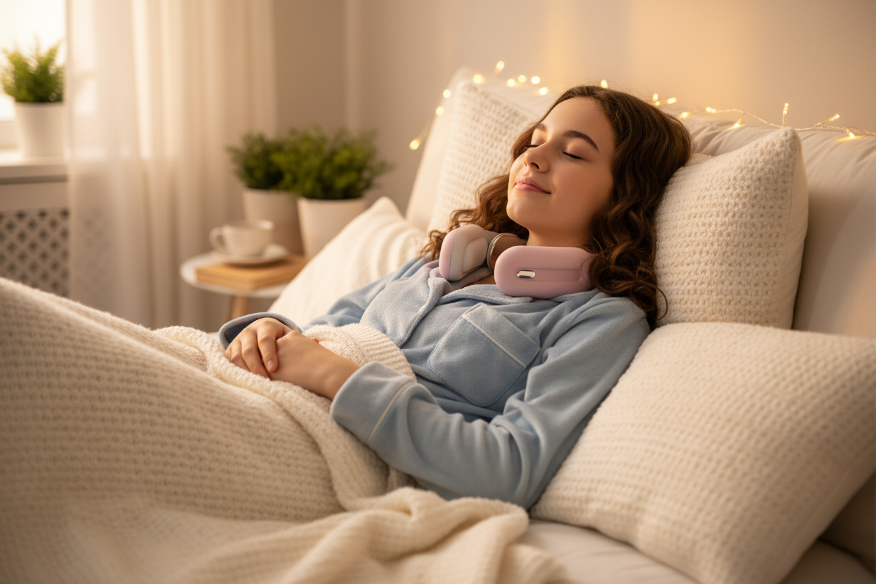 Smart Shoulder and Neck Massager Hot Compression Mini Cervical Massager Physiotherapy