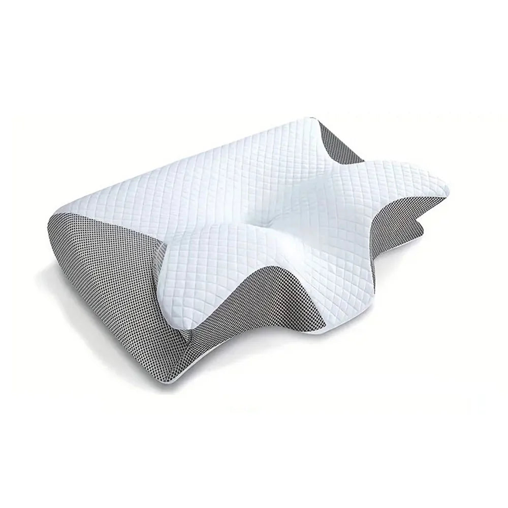 Experience Ultimate Comfort with Our 1Pc Memory Foam Cervical Pillow - 2 in 1 Ergonomic Contour Support for Neck Pain Relief