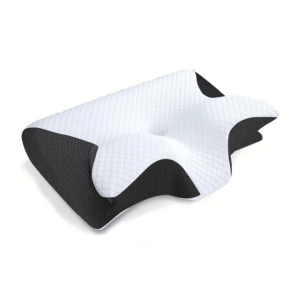 Experience Ultimate Comfort with Our 1Pc Memory Foam Cervical Pillow - 2 in 1 Ergonomic Contour Support for Neck Pain Relief