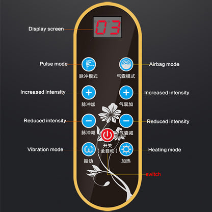 Electric Lumbar Traction Back Massager with Heat & Vibration Relief