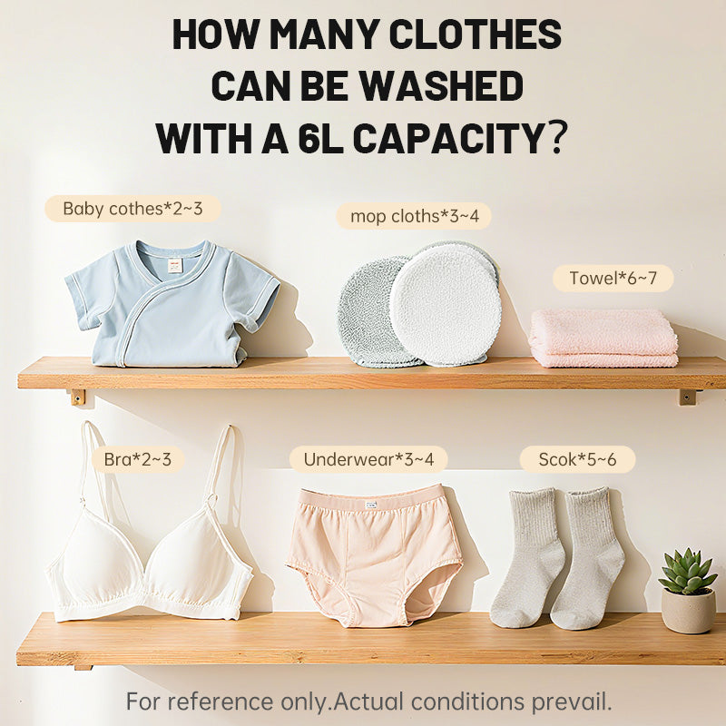 Cordless Mini Washer 6L – Portable & Rechargeable Travel Laundry Machine