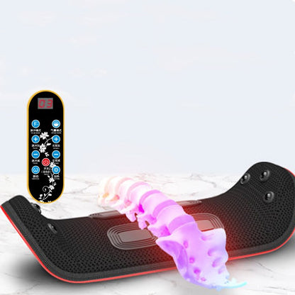 Electric Lumbar Traction Back Massager with Heat & Vibration Relief