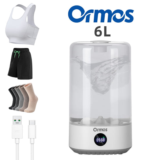 Cordless Mini Washer 6L – Portable & Rechargeable Travel Laundry Machine