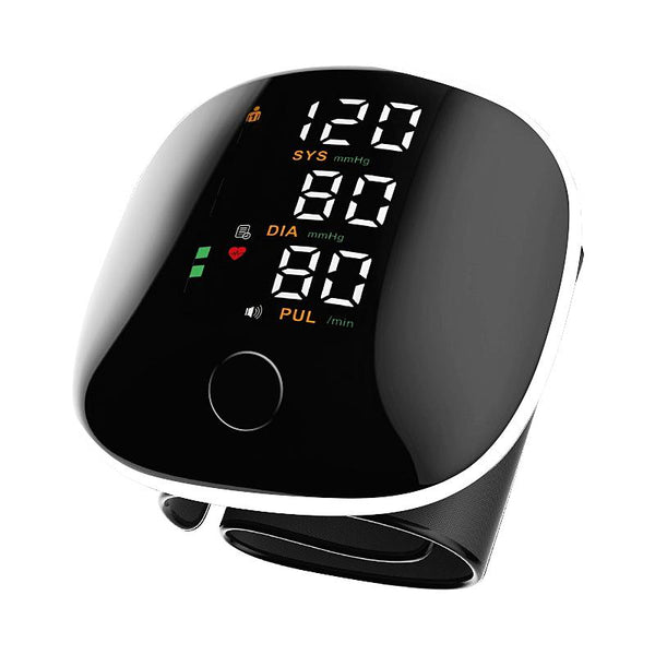 Rechargeable Wrist Blood Pressure with LED Touch Screen, Voice Broadcast,Accurate Home BP Tracking Made Simple,5.3 - 7.6 Inches