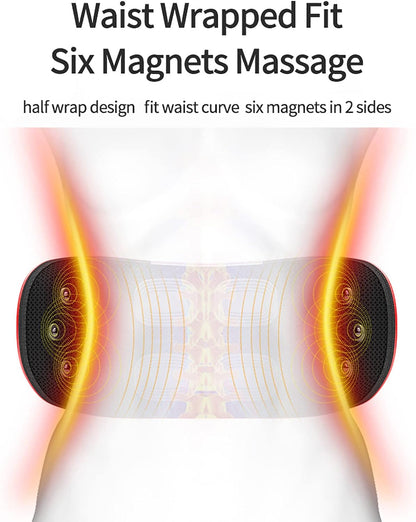 Electric Lumbar Traction Back Massager with Heat & Vibration Relief