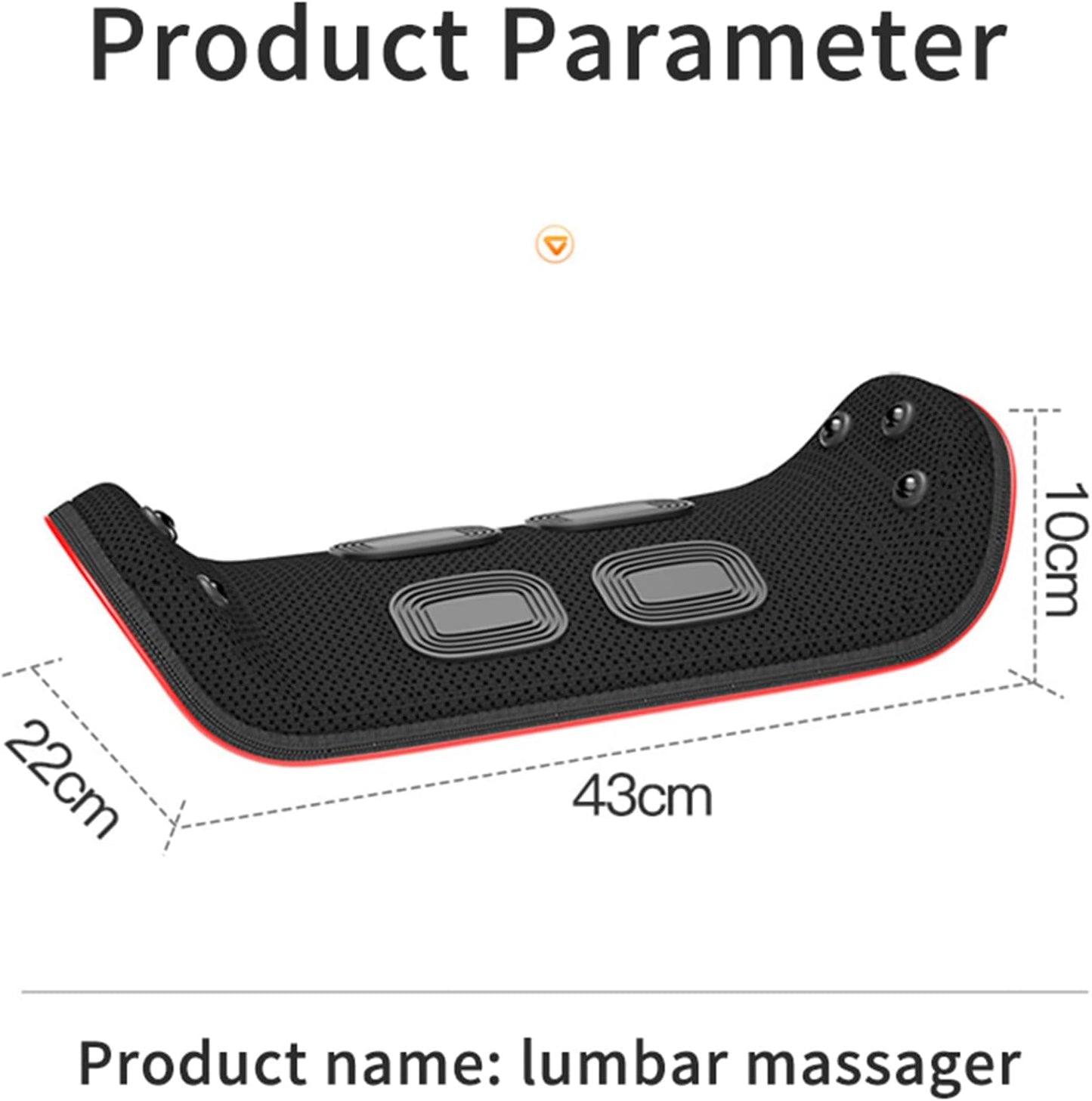 Electric Lumbar Traction Back Massager with Heat & Vibration Relief