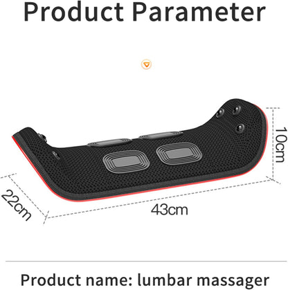 Electric Lumbar Traction Back Massager with Heat & Vibration Relief