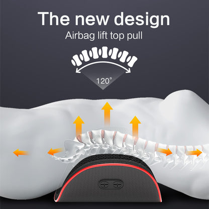 Electric Lumbar Traction Back Massager with Heat & Vibration Relief