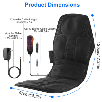 Full Body With Heat Back Massager With Vibration Timer