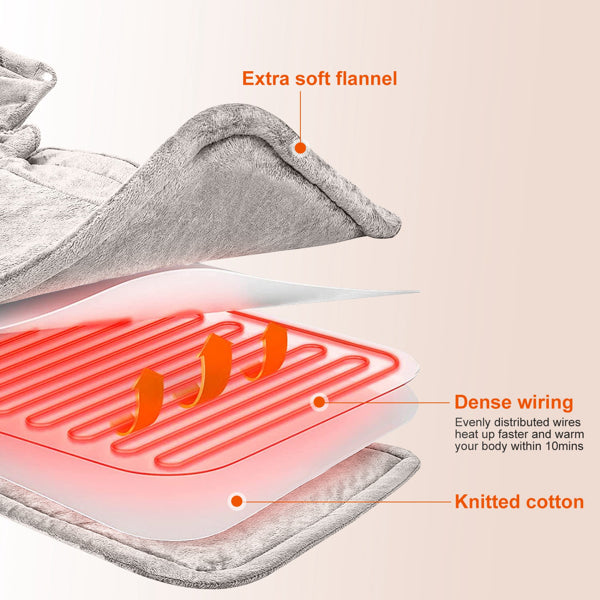 Electric Neck & Shoulder Heating Pad with Temperature Settings