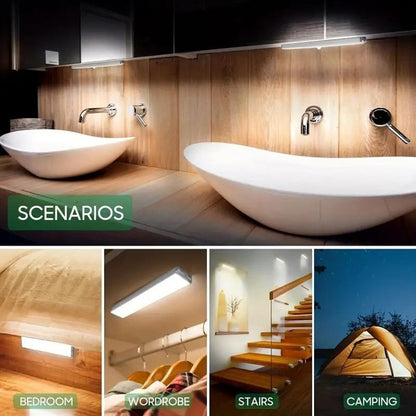 Portable LED Atmosphere Light Duo – Wireless Bedside Night Light for Home & Travel