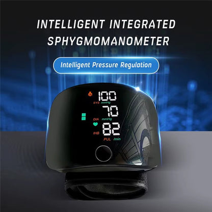 Rechargeable Wrist Blood Pressure Monitor – Digital Touch Screen Meter