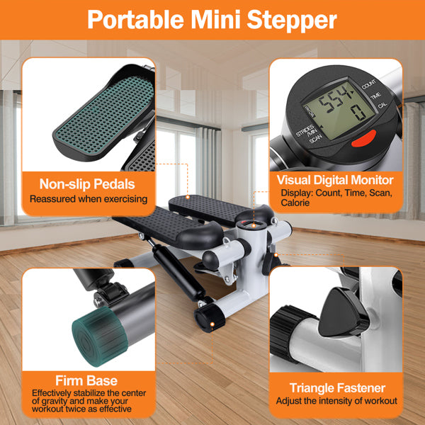 Hydraulic Fitness Step Machine With LCD Display Screen