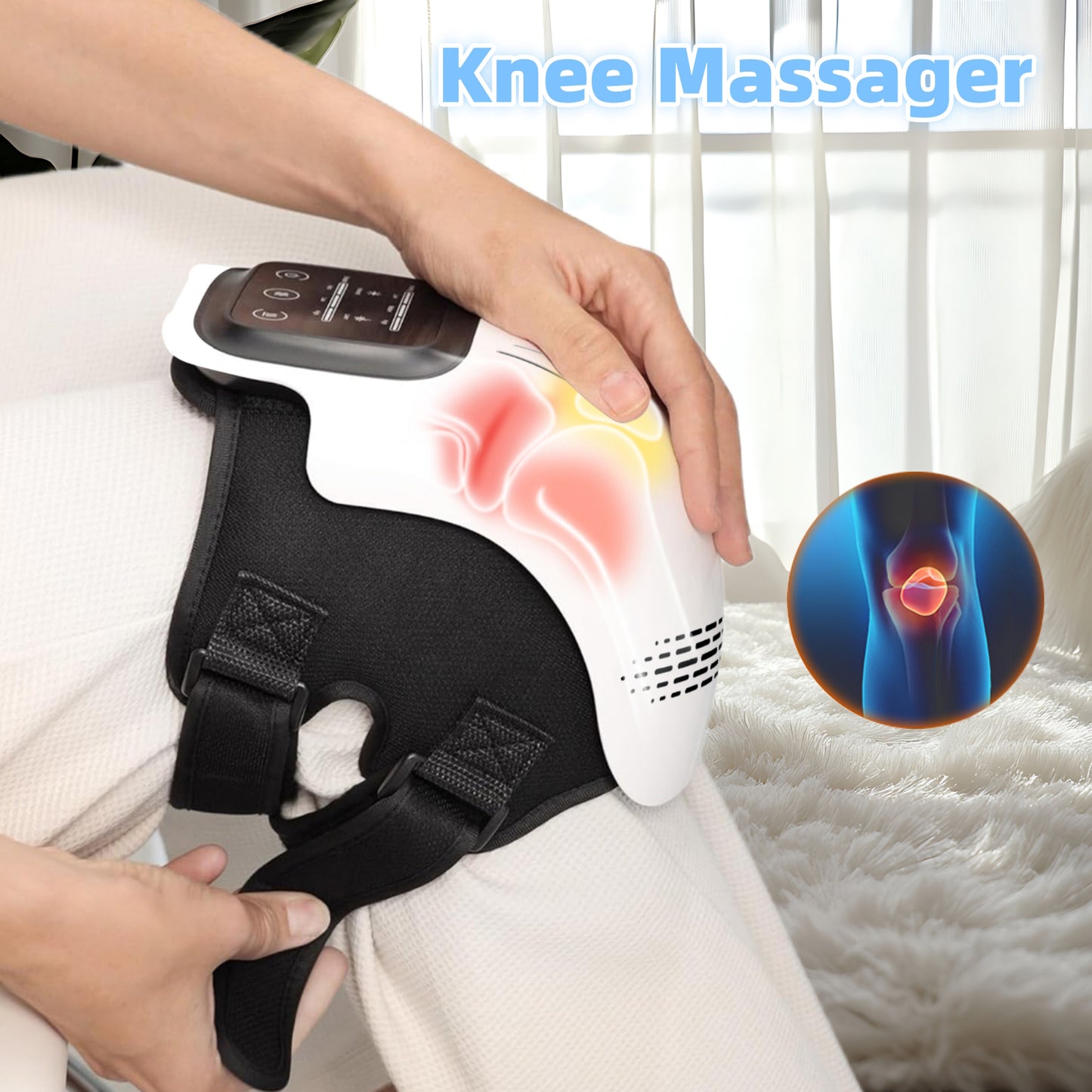 Smart Knee Massager – Deep Kneading Heat & Infrared Pain Relief Therapy