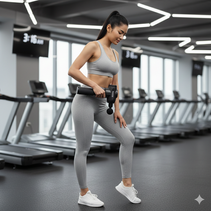 Deep Tissue Massage Gun – 9 Speeds, 6 Heads for Pain Relief