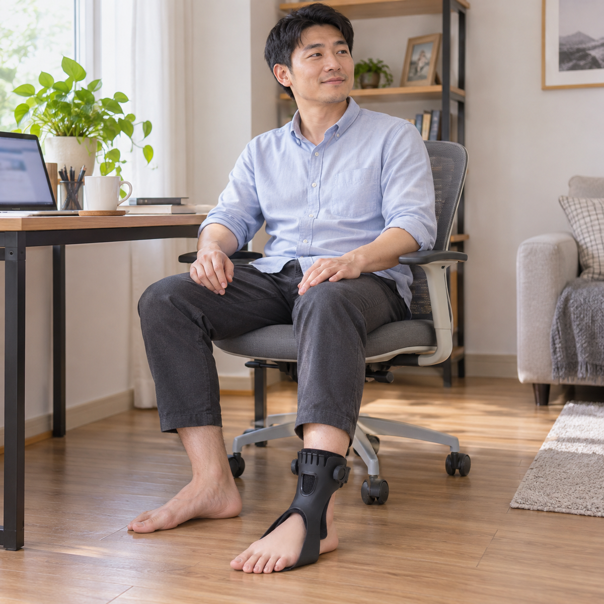 Adjustable Ankle & Foot Support Brace with Air Cushion