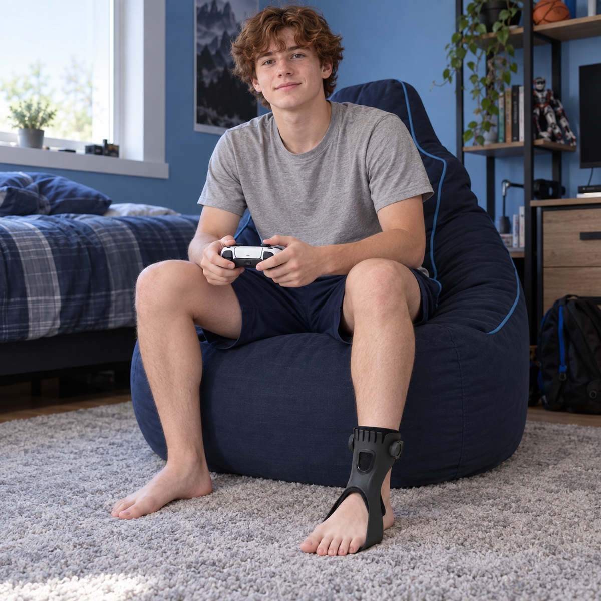 Adjustable Ankle & Foot Support Brace with Air Cushion