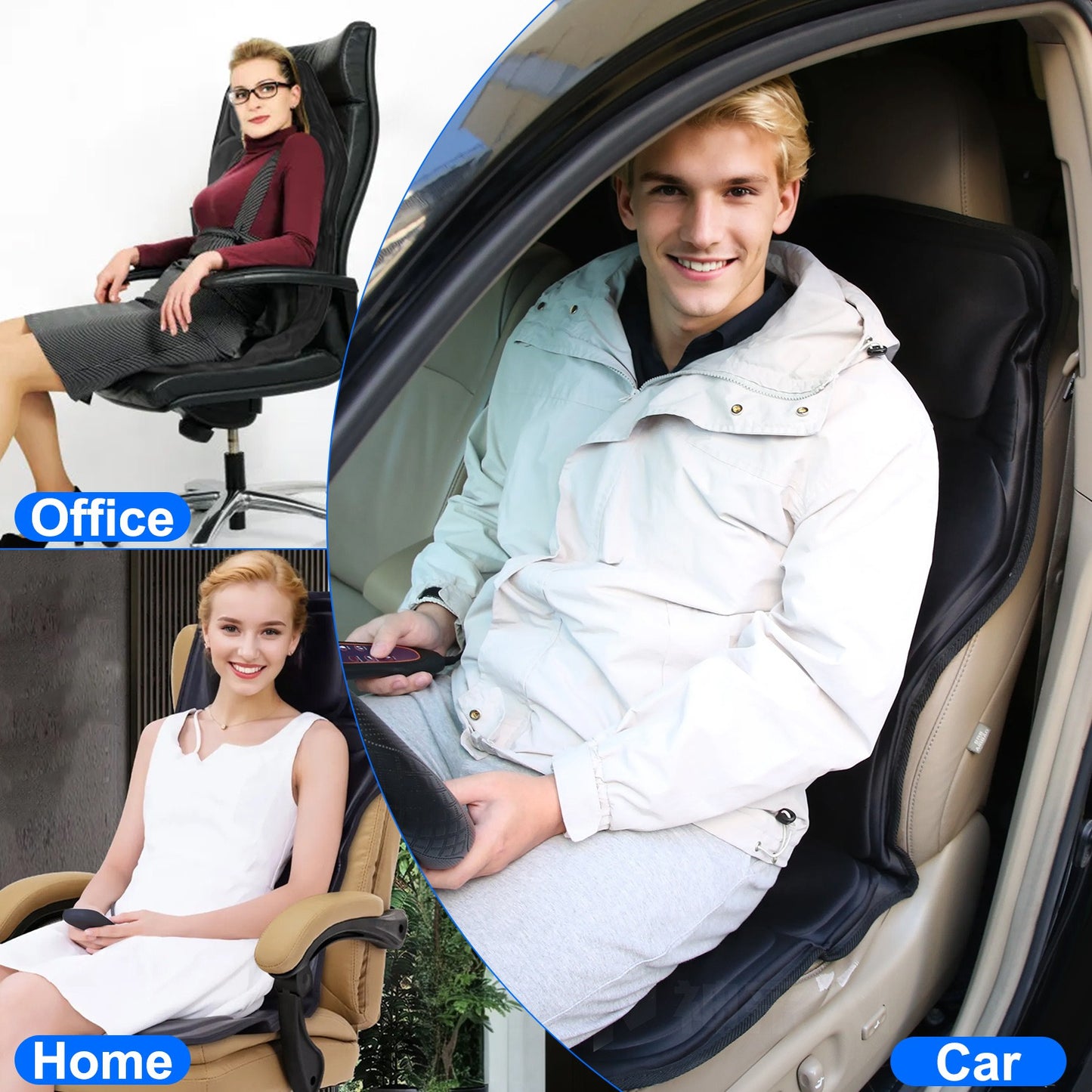 Full Body With Heat Back Massager With Vibration Timer