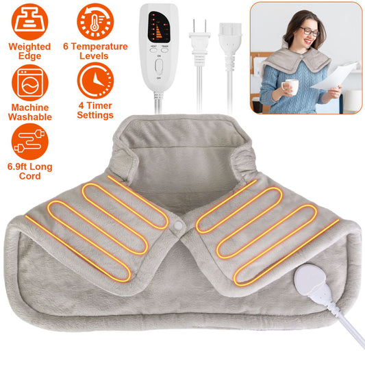 Electric Neck & Shoulder Heating Pad with Temperature Settings