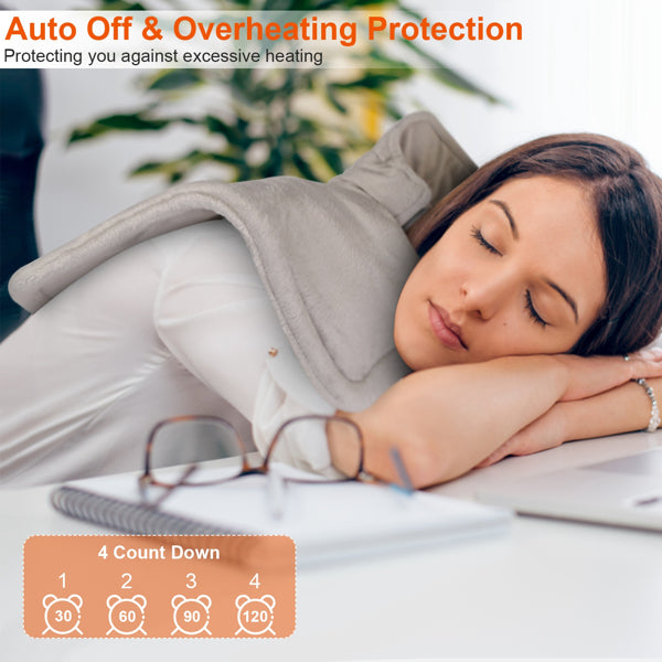 Electric Neck & Shoulder Heating Pad with Temperature Settings