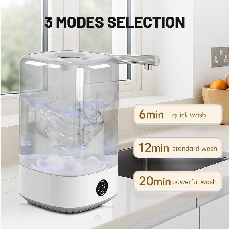 Cordless Mini Washer 6L – Portable & Rechargeable Travel Laundry Machine