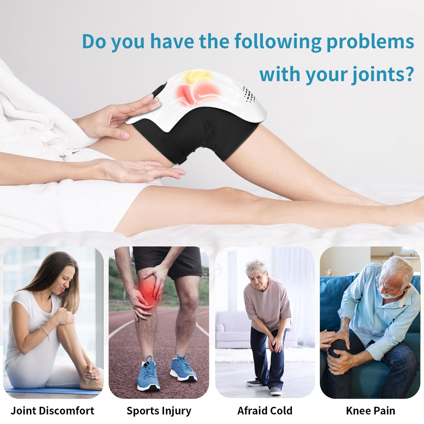 Smart Knee Massager – Deep Kneading Heat & Infrared Pain Relief Therapy