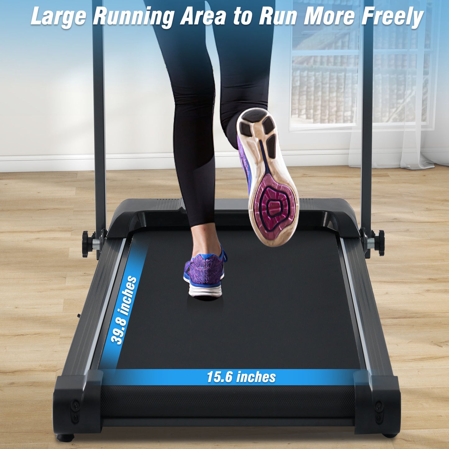 NEW Folding Treadmills Walking Pad Treadmill For Home Office -2.5HP Walking Treadmill With Incline 0.5-7.5MPH 265LBS Capacity Treadmill For Walking Running