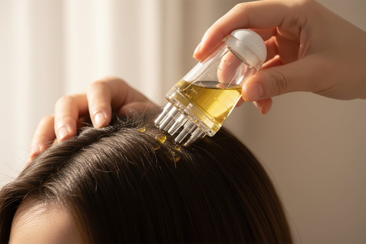 Scalp applicator hero slider